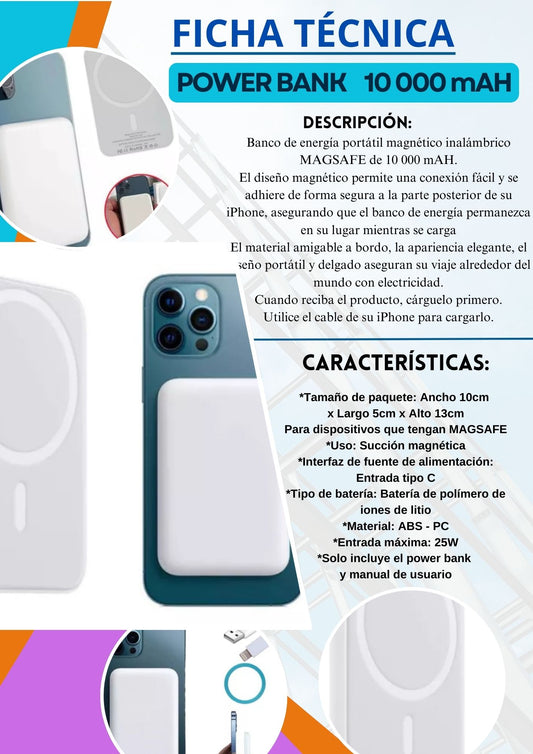 Power Bank MagSafe de 10,000 mAh
